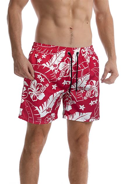 Tsseiatte Mens Swim Trunks Fashion Print Quick Dry Drawstring Beach