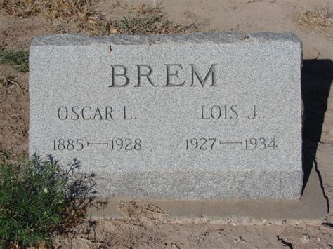 Oscar Linton Brem 1885 1928 Find A Grave Memorial