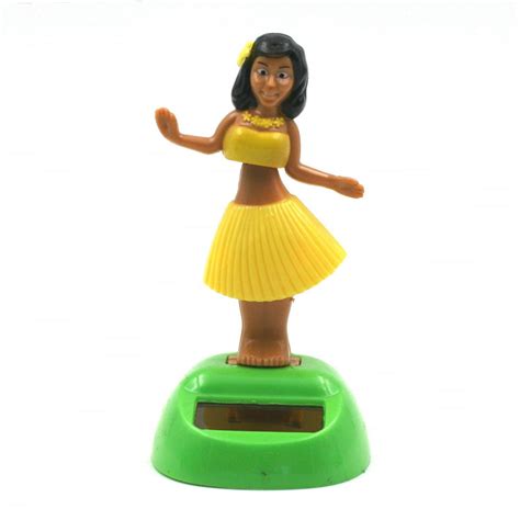 Figurine Solaire Mobile Danseuse Hawa Enne Jaune