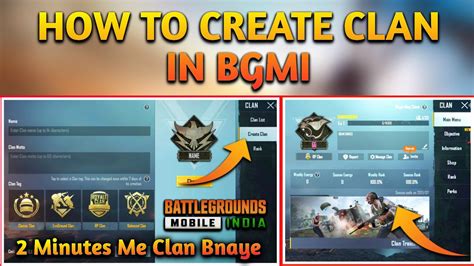 How To Get My Pubg Clan To Bgmi Bgmi में Clan कैसे बनाये How To Create Clan In Bgmi Hindi