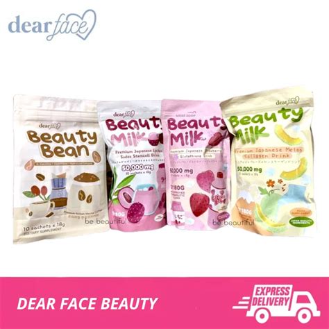 Dear Face Beauty Milk Premium Japanese Melon Collagen Drink Dear Face