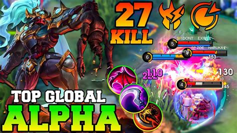 27 Kills Monster Alpha With Lifesteal Build MLBB Alpha Best Build