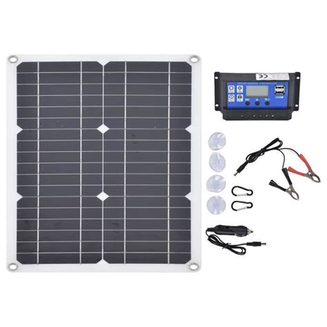 KIMISS Panneau Solaire 20W 20V 20W 20V 30A Double Port USB Panneau