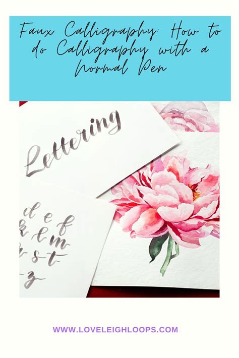 How To Do Calligraphy With A Normal Pen For Beginners - Calligraphy and Art