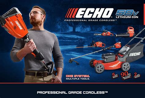 New Echo 58 Volt Cordless Outdoor Power Equipment Line