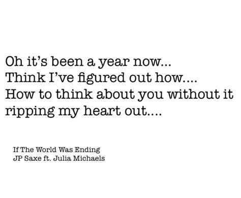 If The World Was Ending By Jp Saxe Lyrics Quote