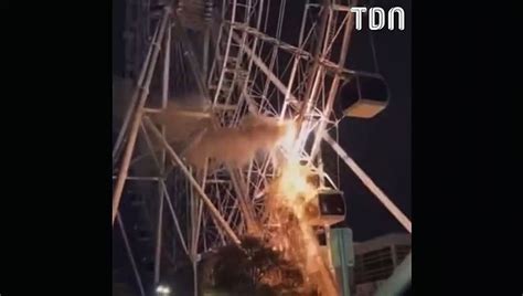 Une grande roue tombe en panne 60 personnes bloquées Vidéo Dailymotion