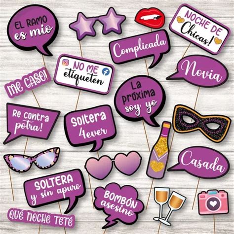 Kit Imprimible Despedida De Soltera Carteles Graciosos Props En Venta