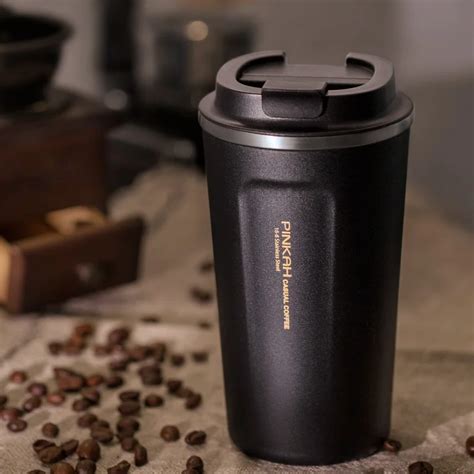 Pinkah 380 500ml 304 Stainless Steel Thermo Cup Travel Coffee Mug