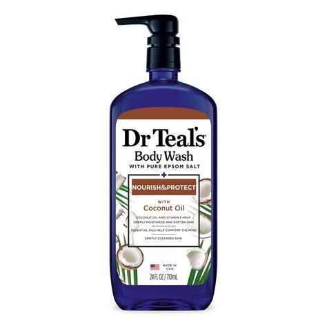 Dr Teal’s Body Wash Nourish And Protect With Coconut Oil 24 Fl Oz