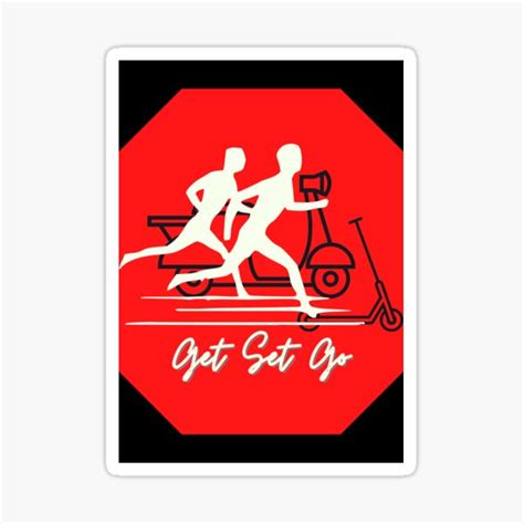 Get Set Go Sticker By Dyuti17 Redbubble