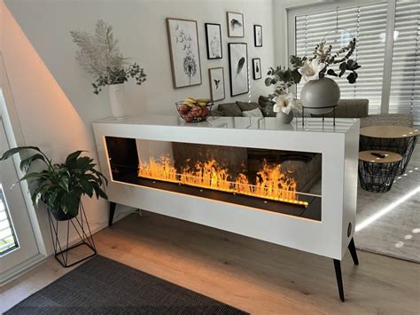 Aspect Mega Sideboard Raumteiler Mit Seitigem Feuer Dimplex Kamin