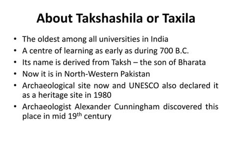 Ancient Educational Institutions Takshashila Nalanda And Valabhi