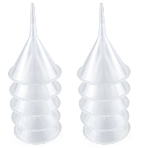 Mini Funnel 10 Pcs Kitchen Use Funnels Small Narrow Neck Funnel Plastic Funnel Urn Filling Tool