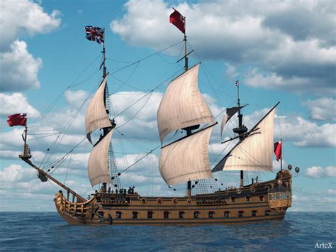 Recreating the ships of the 17th century: British 3rd rate ship of the ...