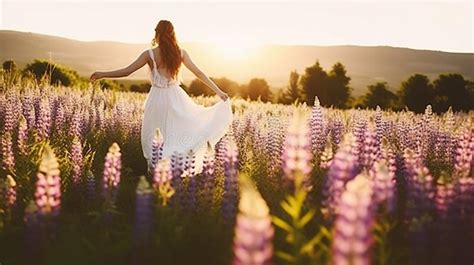 A Stunning Bride S Solo Dance Amidst Lupine Fields At Sunset