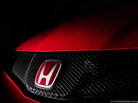 Kırmızı Honda Logosu Siyah Arka Plan Honda Civic Arka Plan Honda