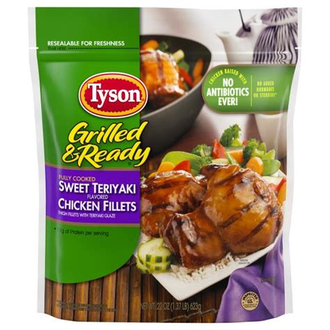 Tyson Grilled And Ready Chicken Fillets Sweet Teriyaki Flavored Publix Super Markets