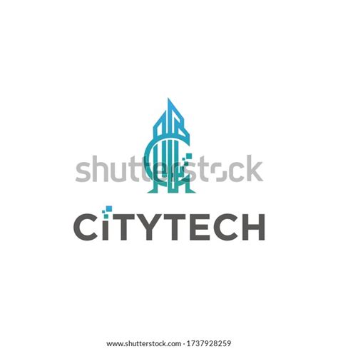 City Tech Logo Design Urban Vector Stock Vector Royalty Free