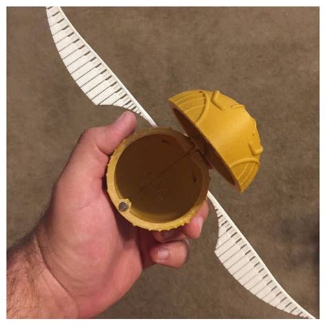 3d Printed Golden Snitch Ring Box With Magnets And Custom Harry Potter 3d 3d Printing Prints