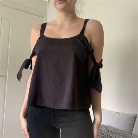 Missguided Women S Black Blouse Depop