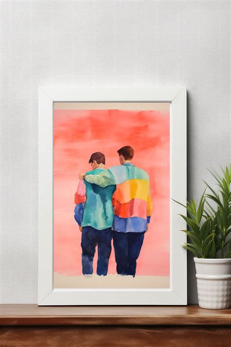 Gay Posters I Rainbow Love I Gay Prints I Gay Art I Satin Posters I Up To X I Gay Lovers I