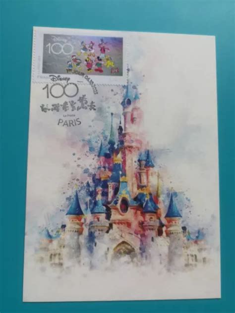 Carte Maximum Timbre France Disney Ans Cachet Du Er Jour Eur