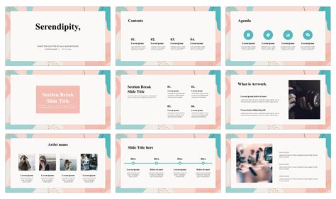 Serendipity Portfolio Presentation Template for Google Slides PowerPoint