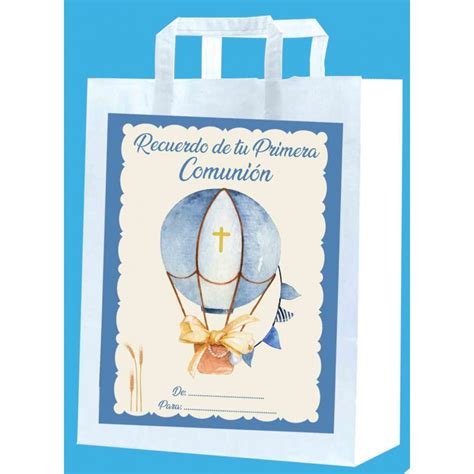 Sac De Communion Ballon Bleu Moyen