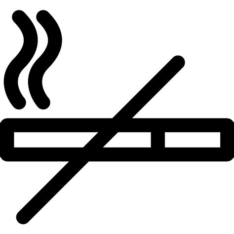 No Smoking Sign Vector SVG Icon - SVG Repo