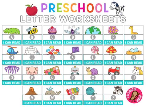 Free Pre Kindergarten Alphabet Worksheet Download Free Pre
