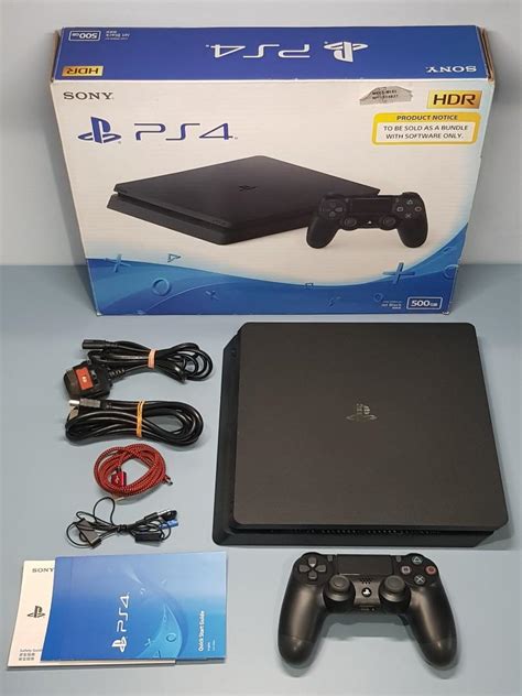 Sony PS4 Slim 500GB Jet Black PlayStation 4 Video Gaming Video Game