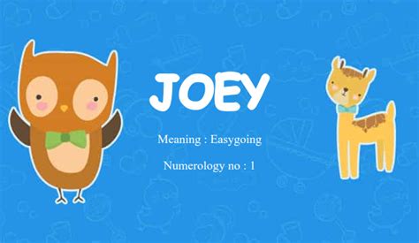 Joey Name Meaning