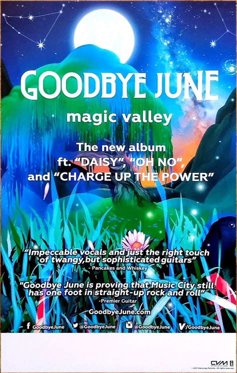 Goodbye June Magic Valley Ltd Ed New Rare Tour Poster Southern Hard