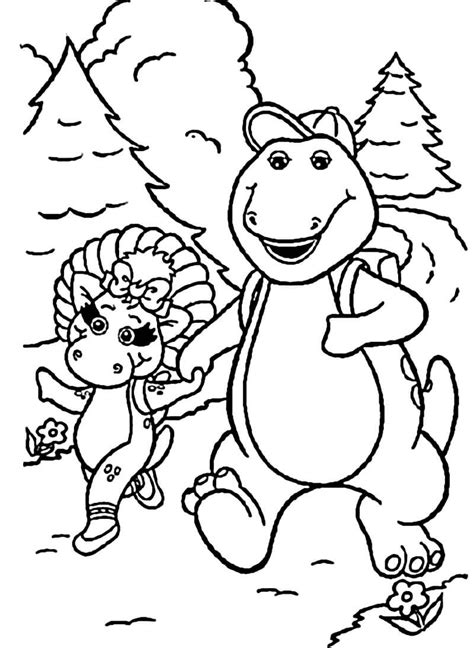 Desenhos De Barney Para Colorir Pintar E Imprimir Colorironline