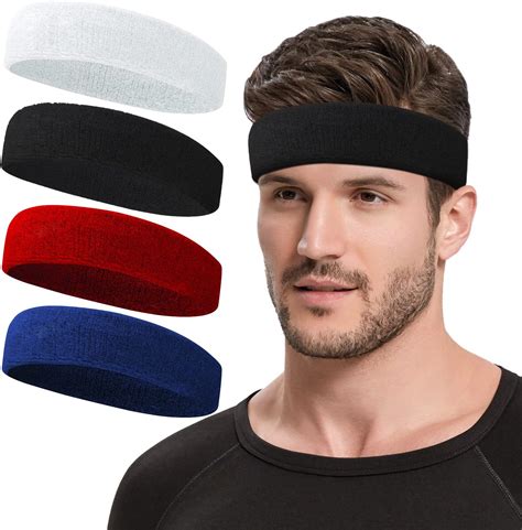 [3 Pack] Heyus Anti Slip Thin Elastic Black Sports Headbands Yoga Head