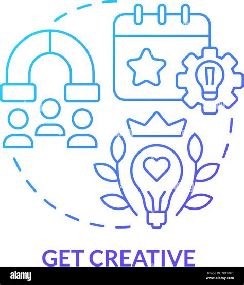 Get Creative Blue Gradient Concept Icon Stock Vector Image And Art Alamy