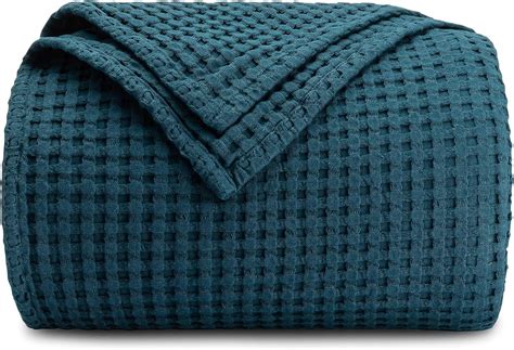 Comfy Cubs 100 Cotton Waffle Weave Throw Blanket Breathable Skin