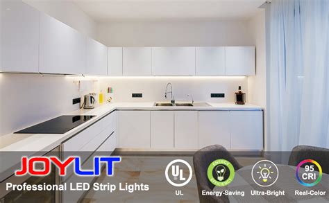 Amazon Joylit V Cob Led Strip Lights Ft K Natural White