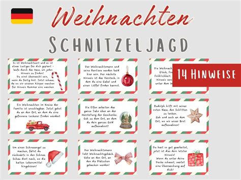 Weihnachten Schnitzeljagd F R Kinder Zuhause Schatzsuche Vorlage Als