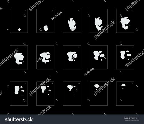 Smoke Effect Smoke Animation Sprite Sheet Stock Vector (Royalty Free ...