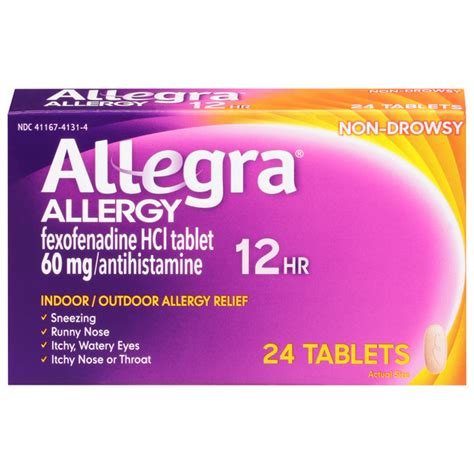 Save On Allegra Allergy Relief Indooroutdoor 12 Hr Tablets Order