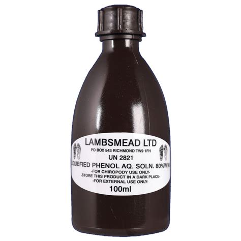 Liquified Phenol Aqueous Solution 80 Ww Lambsmead Limited