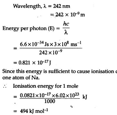 Electromagnetic radiation of wavelength 242 nm is just sufficient to ...