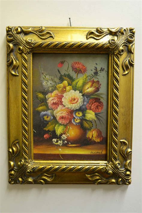 Oil Painting Flowers Giltwood Frame | Ref. no. P0303