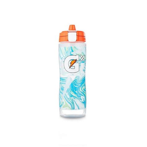 Gatorade Gx 30oz Water Bottle Marble White Juego De Utensilios De