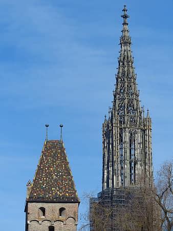 Ulm Cathedral Ulm M Nster Night Dom Tower Steeple Building