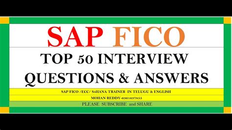 SAP FICO Interview Questions Answers 1 To 50 8074156411 Whats Up