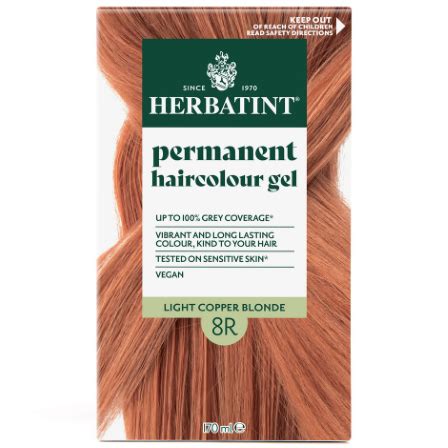 Herbatint Permanent Hair Colour Gel R Light Copper Blonde Ml