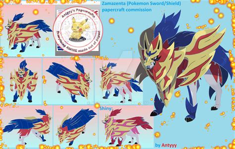 Antyyys Papercrafts Zamazenta Pokemon Shield Papercraft Commission